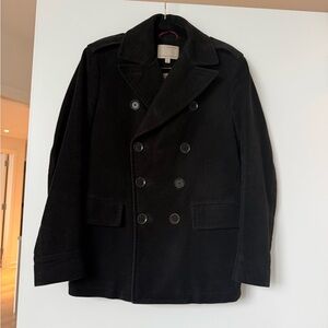Heritage Banana Republic Black Peacoat